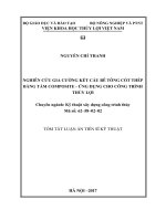 Nghiên cứu gia cường kết cấu bê tông cốt thép bằng tấm composite   ứng dụng cho công trình thủy lợi (tt) 