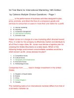 54 test bank for international marketing 16th edition 