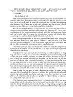 MỘT SỐ BIỆN PHÁP PHÁT TRIỂN NGÔN NGỮ MẠCH LẠC CHO TRẺ 4 - 5 THONG QUA MÔN LAM QUEN VAN HOC