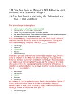 127 test bank for marketing 12th edition 