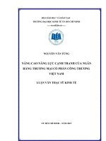 Nâng cao năng lực cạnh tranh của ngân hàng thương mại cổ phần công thương việt nam 