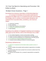 101 test bank for advertising and promotion 10th edition by belch