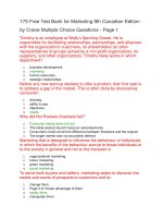 175 free test bank for marketing 9th canadian edition