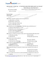 Hướng dẫn giải đề thi minh hoạ THPT QG lần 2 năm 2017 môn địa lý