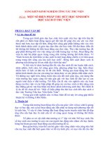 SKKN MỘT SỐ BIỆN PHÁP THU HÚT HỌC SINH ĐẾN ĐỌC SÁCH Ở THƯ VIỆN