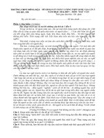 Đề thi thử THPT Quốc gia 2017 môn Văn  THPT Đồng Đậu lần 3  