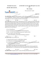 Đề thi thử môn sinh học năm 2017 trường chuyên Hà Giang (có lời giải)