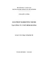 Giải pháp marketing nội bộ tại công ty VNPT bình dương 