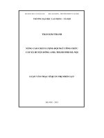 Nâng cao chất lượng đội ngũ công chức cấp xã huyện Đông Anh, thành phố Hà Nội (LV thạc sĩ)