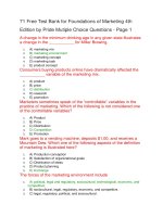71 free test bank for foundations of marketing 4th 