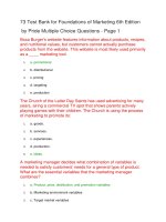 73 test bank for foundations of marketing 6th editio1