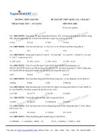 Đề thi thử môn hoá học năm 2017 trường chuyên Thoại Ngọc Hầu lần 1 (có lời giải)