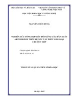 Nghiên cứu tổng hợp bất đối xứng các dẫn xuất artemisinin trên hệ xúc tác phức kim loại chuyển tiếp (TT) 