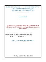 Nghiên cứu cơ chế tác động để chỉnh trị đoạn sông cong gấp trong vùng chịu ảnh hưởng của thủy triều (TT) 