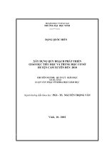 Luận văn Thạc sỹ Khoa học Giáo dục Xây dựng quy hoạch phát triển giáo dục tiểu học và trung học cơ sở huyện Cẩm Xuyên đến 2010