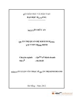 luận văn thạc sĩ Quản trị quan hệ khách hàng tại VNPT Bình Định