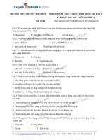 Đề thi thử môn lịch sử năm 2017 trường chuyên Thái Bình (có lời giải)  