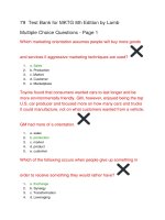 79 free test bank for MKTG 8th edition by lam1