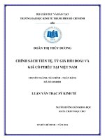 Chính sách tiền tệ, tỷ giá hối đoái và giá cổ phiếu tại việt nam 