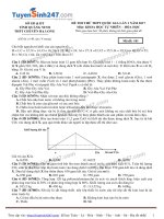 Đề thi thử môn hoá học năm 2017 trường chuyên Hạ Long (có lời giải)