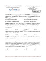 Đề thi thử môn vật lý năm 2017 trường chuyên khoa học tự nhiên (có lời giải)
