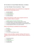 90 test bank for social media marketing 1st edition 