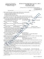 Đề thi thử THPT Quốc Gia môn GDCD  THPT Yên Lạc lần 3 năm 2017  
