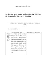 Nghiệp vụ hướng dẫn du lịch: So sánh quy trình dệt lụa truyền thống của Việt Nam với Trung Quốc, Thái Lan và Nhật Bản