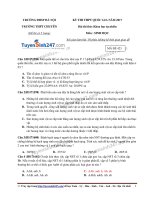 Đề thi thử môn sinh học năm 2017 trường chuyên sư phạm lần 2 (có lời giải)