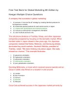 Free test bank for global marketing 8th edition by