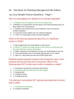 64   test bank for retailing management 8th edition 