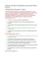 222Test bank for marketing the core 5th edition by kerin