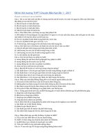 Đề thi thử trường THPT Chuyên Bắc Kạn lần 1