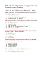 76 test bank for integrated advertising promotion and marketing communications 4th 