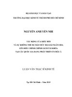 Tác động của kiều hối và giải ngân ODA lên chính sách tài khóa tại các quốc gia đang phát triển ở châu á 