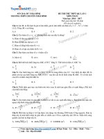 Đề thi thử môn toán năm 2017 trường THPT Chuyên Thái Bình (có lời giải)