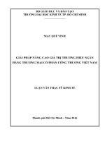 Giải pháp nâng cao giá trị thương hiệu ngân hàng TMCP công thương việt nam 