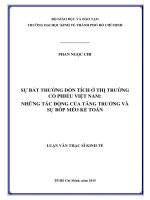 Sự bất thường dồn tích ở thị trường cổ phiếu việt nam những tác động của tăng trưởng và sự bóp méo kế toán 