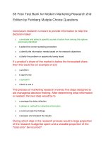65 free test bank for modern marketing research 2nd 