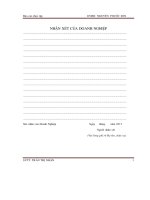 Báo cáo thực tập ngành may tìm hiểu quy trình sản xuất công ty may