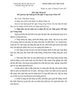 BÀI THU HOẠCH KQ HT nghị quyết TW 4 khoá 12