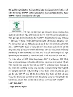 Kết quả hội nghị các bên tham gia Công ước khung của Liên Hợp Quốc về biến đổi khí hậu (COP17, COP 18) và Hội nghị các bên tham gia Nghị định thư Kyoto (CMP7)