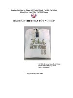 Báo cáo thực tập ngành may chuẩn bị sản xuất mã hàng áo jacket nữ