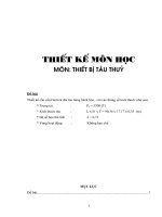 Bài tập lớn môn thiết bị tàu thủy - thiết kế cần cẩu Derrick