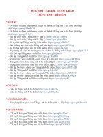 Tong hop tai lieu tham khao tieng anh thi diem 
