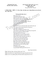 Đề thi thử THPT Quốc gia 2017 môn Văn  THPT Chuyên Bắc Kạn  