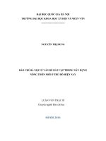 Báo chí Hà Nội về vấn đề bất cập trong xây dựng nông thôn mới ở Thủ đô hiện nay