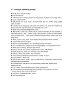 Earning and spending money