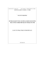 Hỗ trợ giải quyết việc làm cho lao động đang hưởng trợ cấp thất nghiệp trên địa bàn tỉnh Quảng Ninh (LV thạc sĩ)