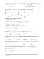 300 ĐỀ THI THỬ MÔN TOÁN – TRẮC NGHIỆM 2017 – CÓ LỜI GIẢI CHI TIẾT ĐÃ ĐƯỢC THẨM ĐỊNH – IN DÙNG NGAY – ĐỀ 4